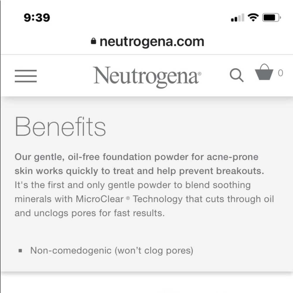 Neutrogena- Sealed- skin clearing mineral powder. - Picture 7 of 7